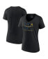 ფოტო #1 პროდუქტის Women's Black Michigan Wolverines 12-Time Football National Champions Exceptional Talent V-Neck T-shirt