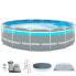 COLOR BABY Round Pool Clearview Prism Frame With Cob -Coat And Tapiz 488x122 cm