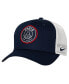 Men's Navy Paris Saint-Germain Classic99 Trucker Stretch-Snap Adjustable Hat Синий, S/M - фото #1