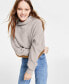 Фото #1 товара Women's Patched Mock Neck Sweater