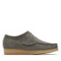 Фото #1 товара Clarks Wallabee 26170535 Mens Gray Suede Oxfords & Lace Ups Casual Shoes