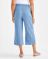 ფოტო #2 პროდუქტის Women's Gauze Cropped Pull-On Pants, Created for Macy's