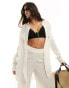 Фото #1 товара Southbeach oversized beach shirt in cream