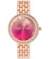 ფოტო #1 პროდუქტის Women's Rose Gold-Tone Bracelet Watch 38mm, Created for Macy's