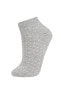 Kadın 3lü Bambu Soket Çorap B8466AXNS
