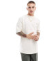 Фото #3 товара Fred Perry oversized slub t-shirt in off white