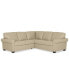 Фото #4 товара Orid 2-Pc. "L"-Shaped Leather Roll Arm Sectional , Created for Macy's