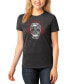 ფოტო #1 პროდუქტის Women's Premium Blend Music Notes Skull Word Art T-shirt