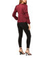 Women's Long Bubble Sleeve V-Neck Tie Blouse