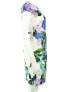 Eliza J Womens Cap Sleeve Floral Jacquard Cotton Shift Dress Multi-Color Size 2