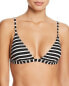 Vitamin A 261071 Women Moss Bikini Top Swimwear White/Black Size Small