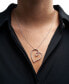 ფოტო #2 პროდუქტის Diamond Heart Loop 18" Pendant Necklace (1/2 ct tw) in 10K White Gold