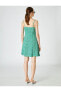 Kadın Giyim Elbise Çiçekli Mini Ince Askılı A Kesim 2sak80161pw Yeşil Desen