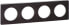 Schneider Electric Odace touch Ramka poczwórna biała brąz (S52P808L)