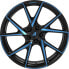 Фото #2 товара Колесный диск литой Alutec ADX.01 racing-black frontpoliert blue 8.5x20 ET45 - LK5/112 ML70.1