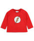 Фото #2 товара Toddler Boys Classic The Flash Logo Raglan Sleep Pajama Set