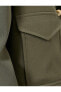 Фото #49 товара Жакет женский Koton Crop Ceket Düğmeli Cep Detaylı Apoletli