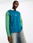 Фото #3 товара The North Face Rugby heavyweight polo in blue and green Exclusive at ASOS