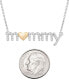 ფოტო #3 პროდუქტის Diamond Mommy Heart Pendant Necklace (1/6 ct. t.w.) in Sterling Silver & 14k Gold-Plate, 18" + 2" extender