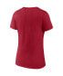 ფოტო #4 პროდუქტის Women's Crimson Indiana Hoosiers Evergreen Campus V-Neck T-shirt