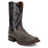 Фото #2 товара Dan Post Boots Alamosa Ostrich Square Toe Cowboy Mens Black, Grey Casual Boots