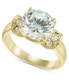 Gold-Tone Cubic Zirconia Ring, Created for Macy's Золотистый, 5 - фото #1