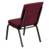 Фото #2 товара Hercules Series 18.5''W Stacking Church Chair In Burgundy Patterned Fabric - Gold Vein Frame