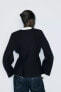 BELTED BLAZER WITH SHOULDER PADS