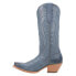 Фото #3 товара Dan Post Boots Donnah Leather Snip Toe Cowboy Womens Blue Casual Boots DP4277