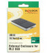 Фото #9 товара Delock 42594 - SSD enclosure - M.2 - Serial ATA - 5 Gbit/s - USB connectivity - Black - Silver
