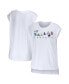 ფოტო #4 პროდუქტის Women's White Dallas Cowboys Greetings From Muscle T-shirt