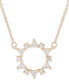 ფოტო #1 პროდუქტის Gold-Tone Crystal Wreath Pendant Necklace, 16" + 3" extender