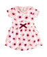 Фото #3 товара Baby Girls Baby Organic Cotton Dress and Cardigan 2pc Set, Blush Blossom