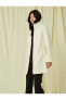 Фото #1 товара Пальто женское Koton с высоким воротником, на молнии, из скубы
