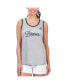 Women's Gray Atlanta Braves Fastest Lap Tank Top