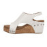Corkys Carley Studded Wedge Womens White Casual Sandals 30-5316-WTSO