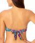 California Waves 284790 Juniors Bandeau Bikini Top Swimsuit, Size Medium