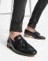 Schuh ryan tassel loafers in black leather