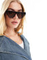 Фото #1 товара ASOS DESIGN flat top bevel sunglasses in tort fade