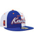 Фото #2 товара Men's Blue, White New York Knicks Griswold 59Fifty Fitted Hat
