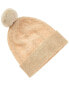 Фото #1 товара Scott & Scott London Miss Cable Cashmere Beanie Women's Beige