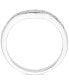 ფოტო #4 პროდუქტის Diamond Bead Edge Contour Band (1/10 ct. t.w.) in 14k White Gold