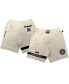 Фото #1 товара x NBA Men's and Women's Cream Brooklyn Nets Culture Hoops Premium Classic Fleece Shorts