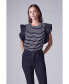 ფოტო #2 პროდუქტის Women's Shirring Sleeve Knit Top