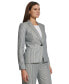 ფოტო #3 პროდუქტის Women's Striped Single-Button Blazer