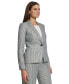 Фото #3 товара Women's Striped Single-Button Blazer