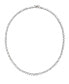 ფოტო #1 პროდუქტის Cubic Zirconia Graduated Tennis 16" Collar Necklace in Sterling Silver