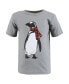 ფოტო #15 პროდუქტის Infant Boy Short Sleeve T-Shirts, Winter Penguin Moose