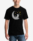 Фото #1 товара Cat Moon - Men's Word Art T-Shirt
