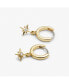 ფოტო #3 პროდუქტის Star Hoop Earrings - Oshi